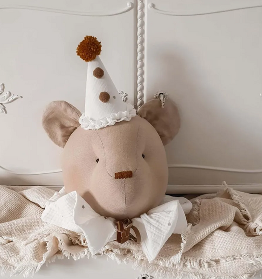 URSO BEIGE COM GOLA CREME